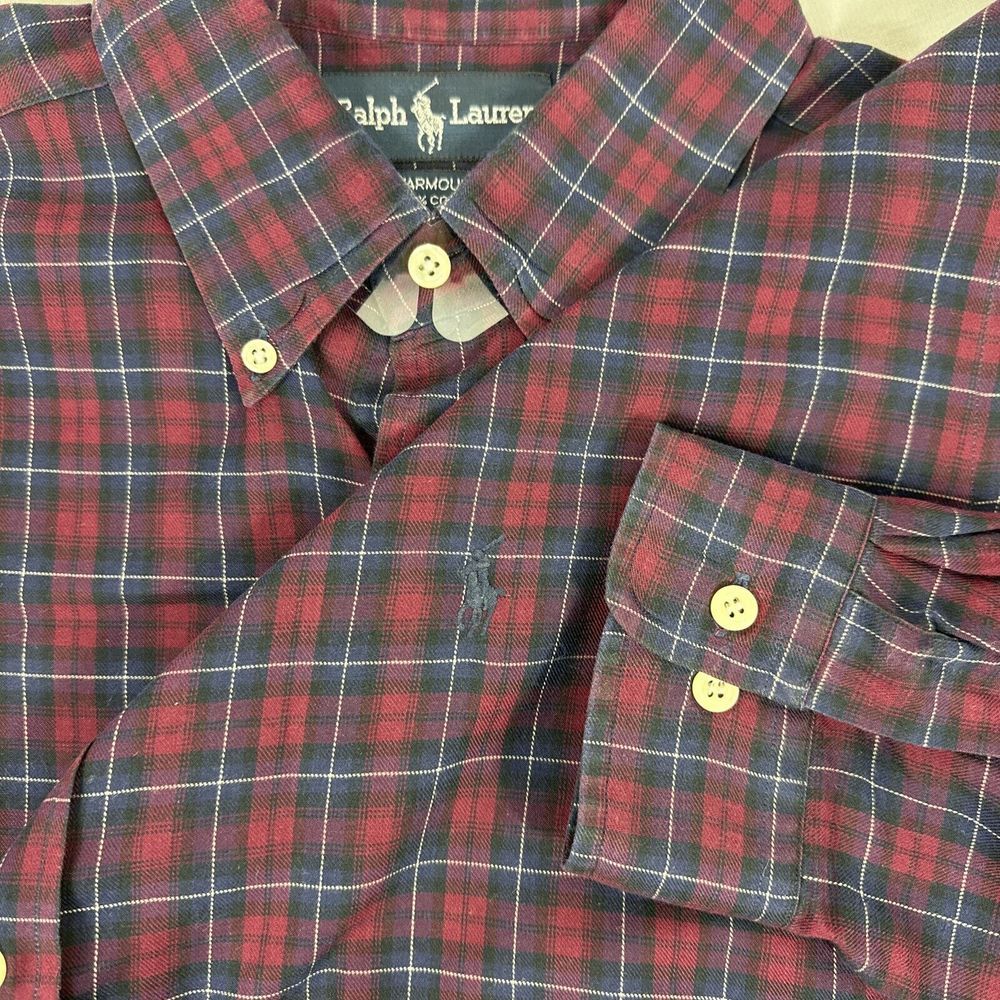 Polo Ralph Lauren Dress Shirt Yarmouth Plaid Men's 16.5 34/35 Oxford Button Down